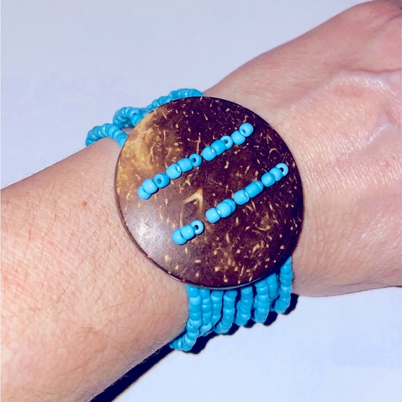 Turquoise beaded bracelet - Picture 2 of 2